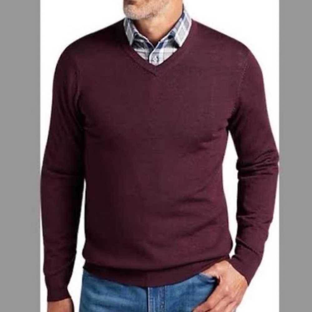 NWT Joseph Abboud Cashmere V Neck sweater